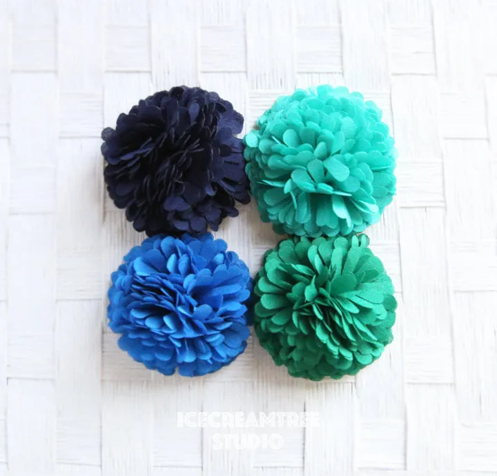 PomPom French Vanilla Bloom Collar Slide On - Small Flower Collar Accessory