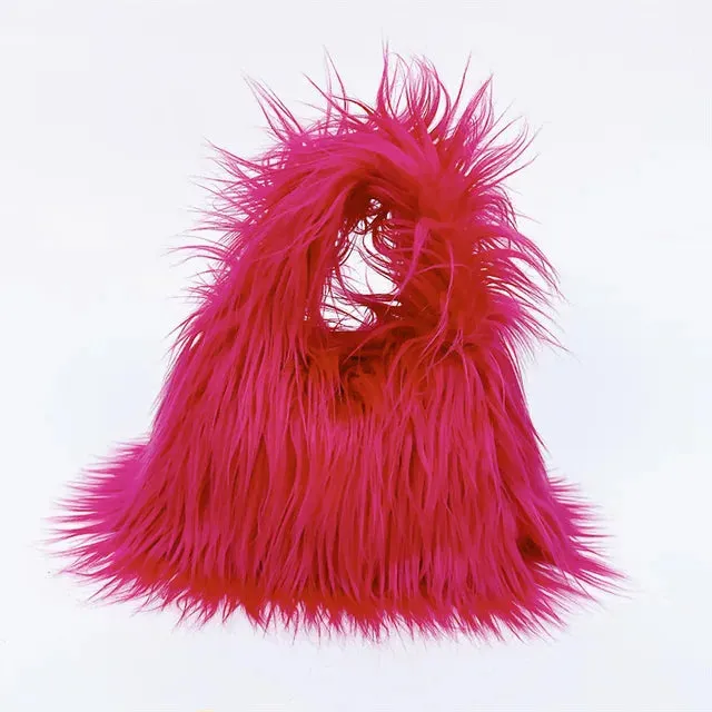 Pre Order:  Shaggy Faux Fur Handbag