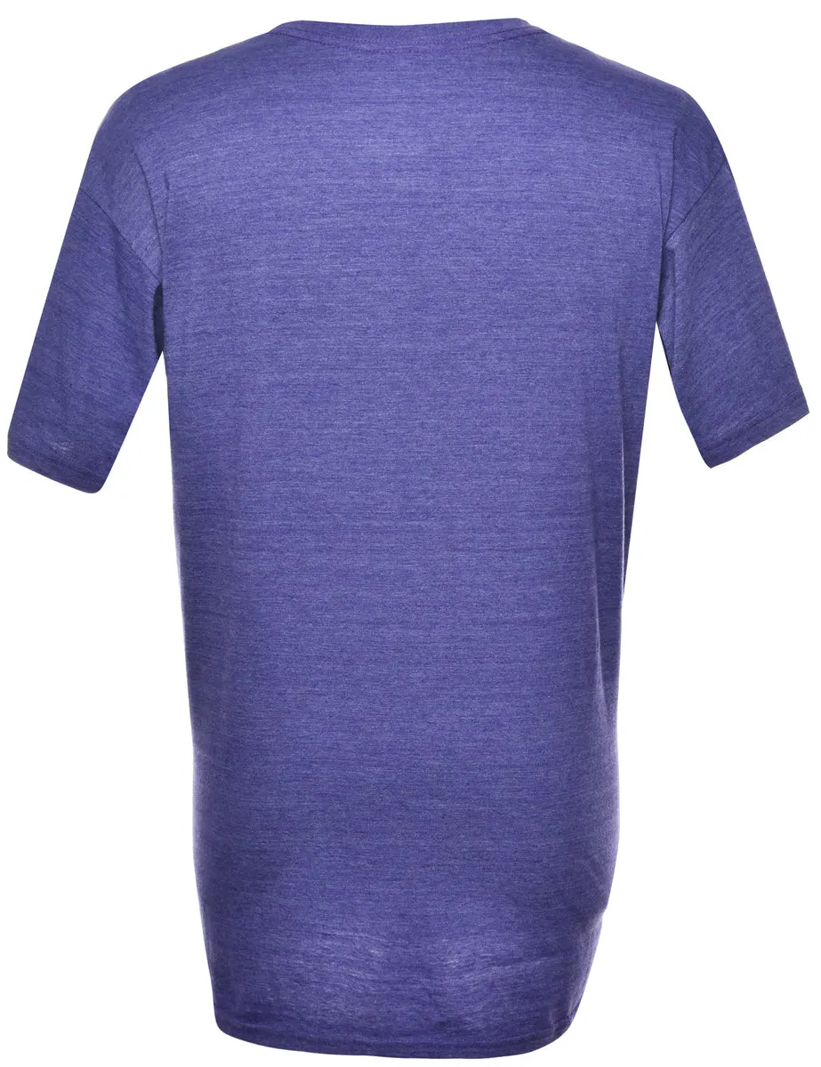 Purple Printed T-shirt - XL