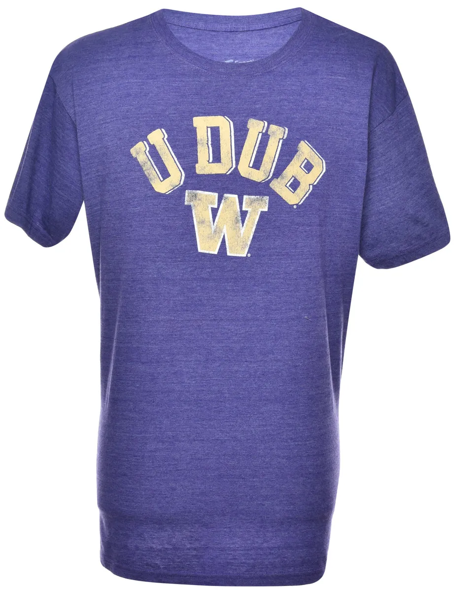 Purple Printed T-shirt - XL