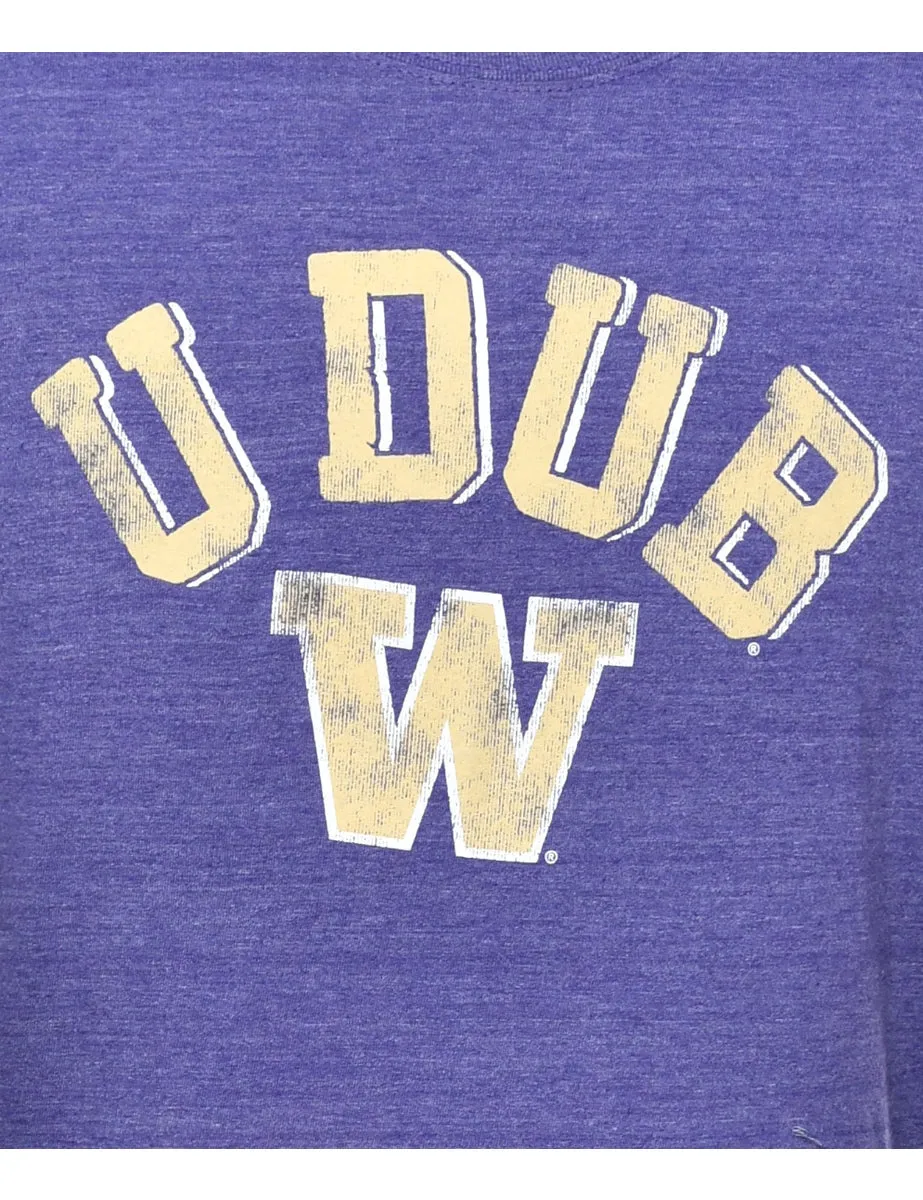Purple Printed T-shirt - XL
