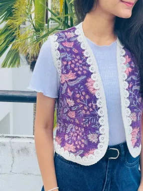 Quilted Jacket - Purple