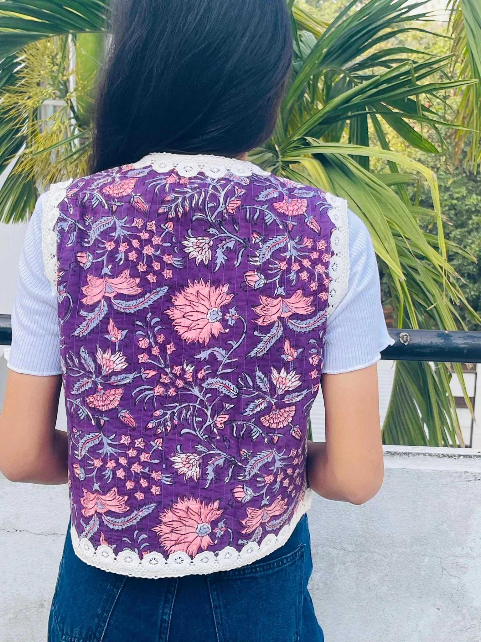 Quilted Jacket - Purple
