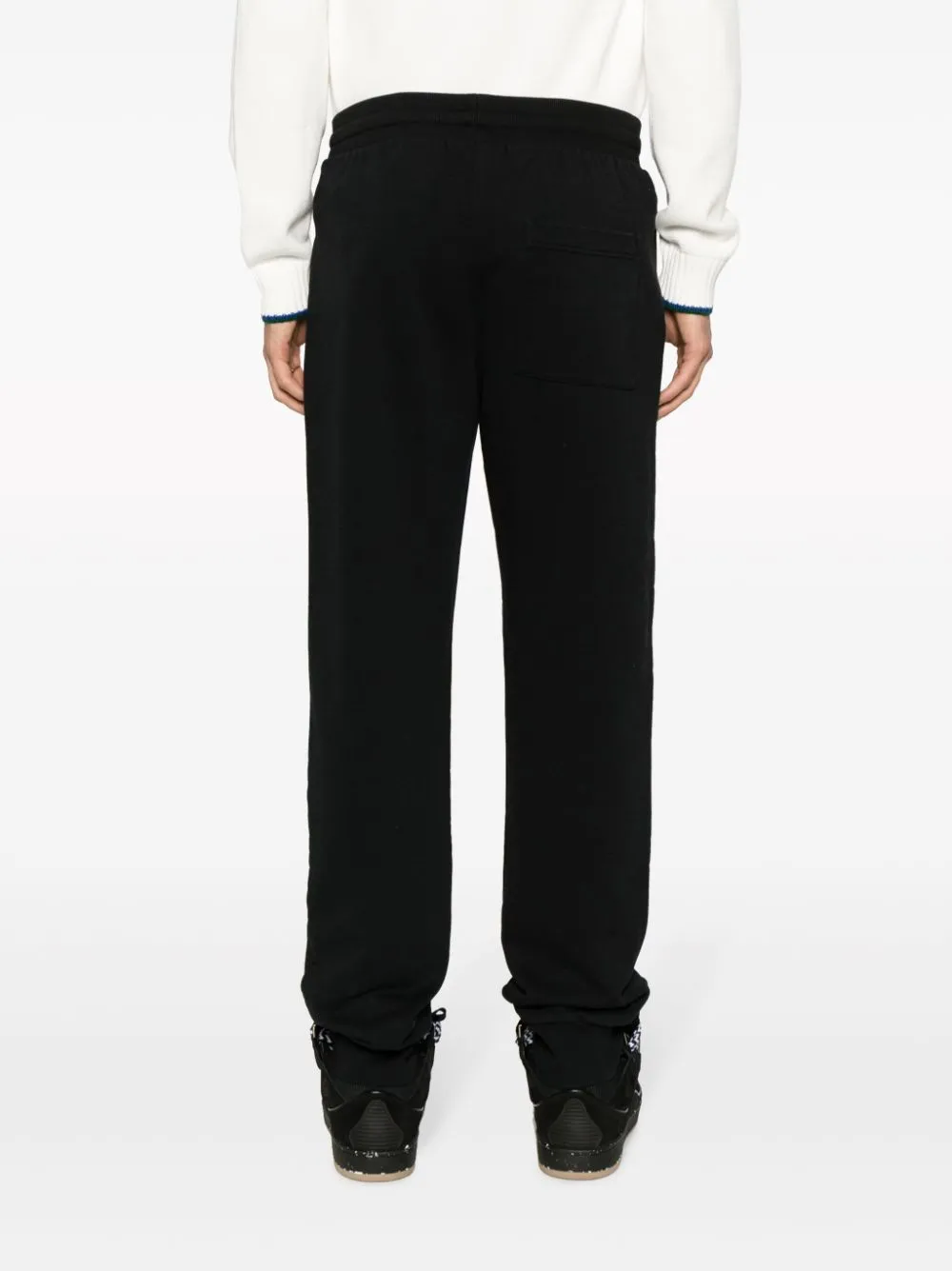 Rainbow Crayon Temple-embroidery track pants