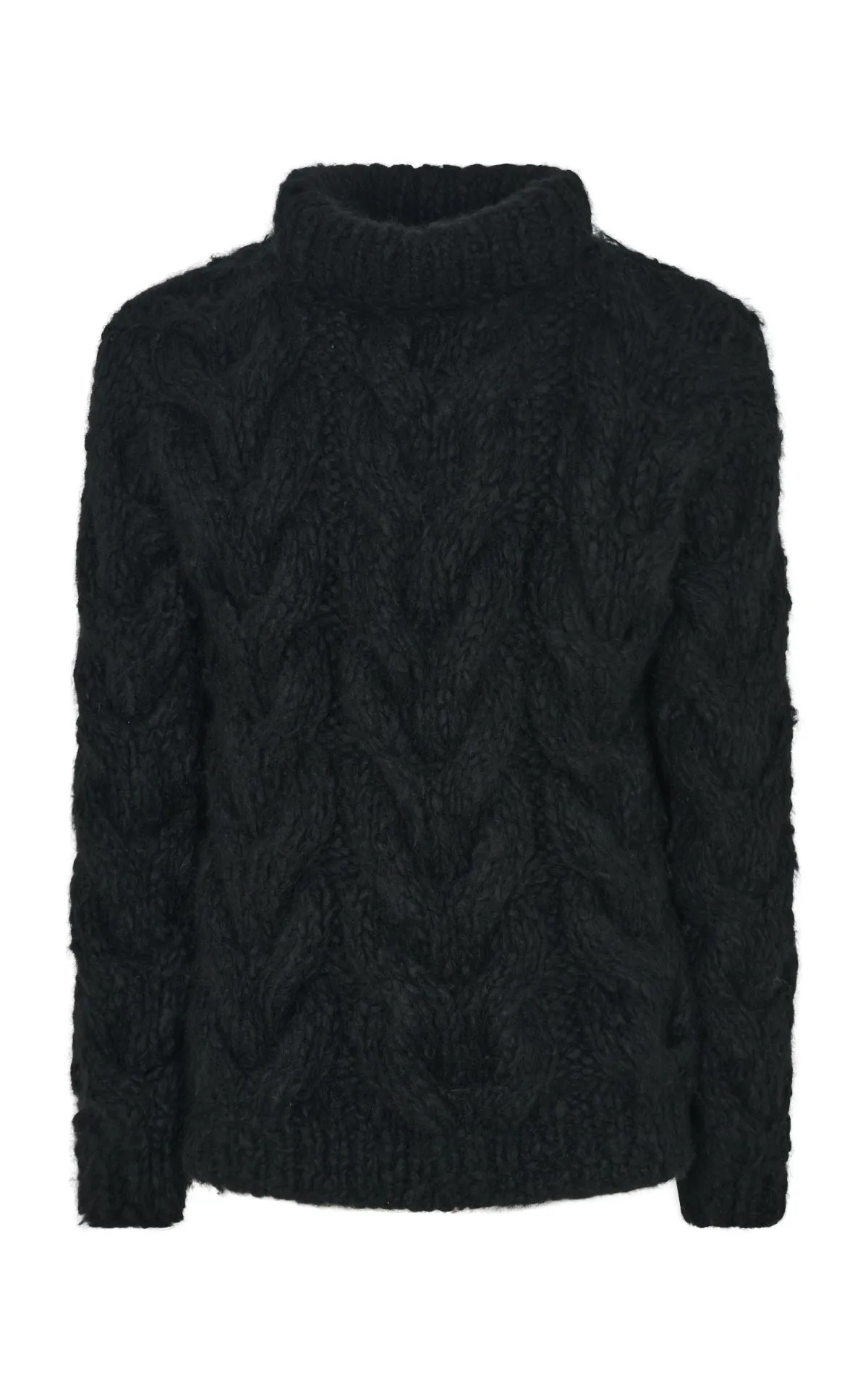Ray Knit Sweater in Black Welfat Cashmere