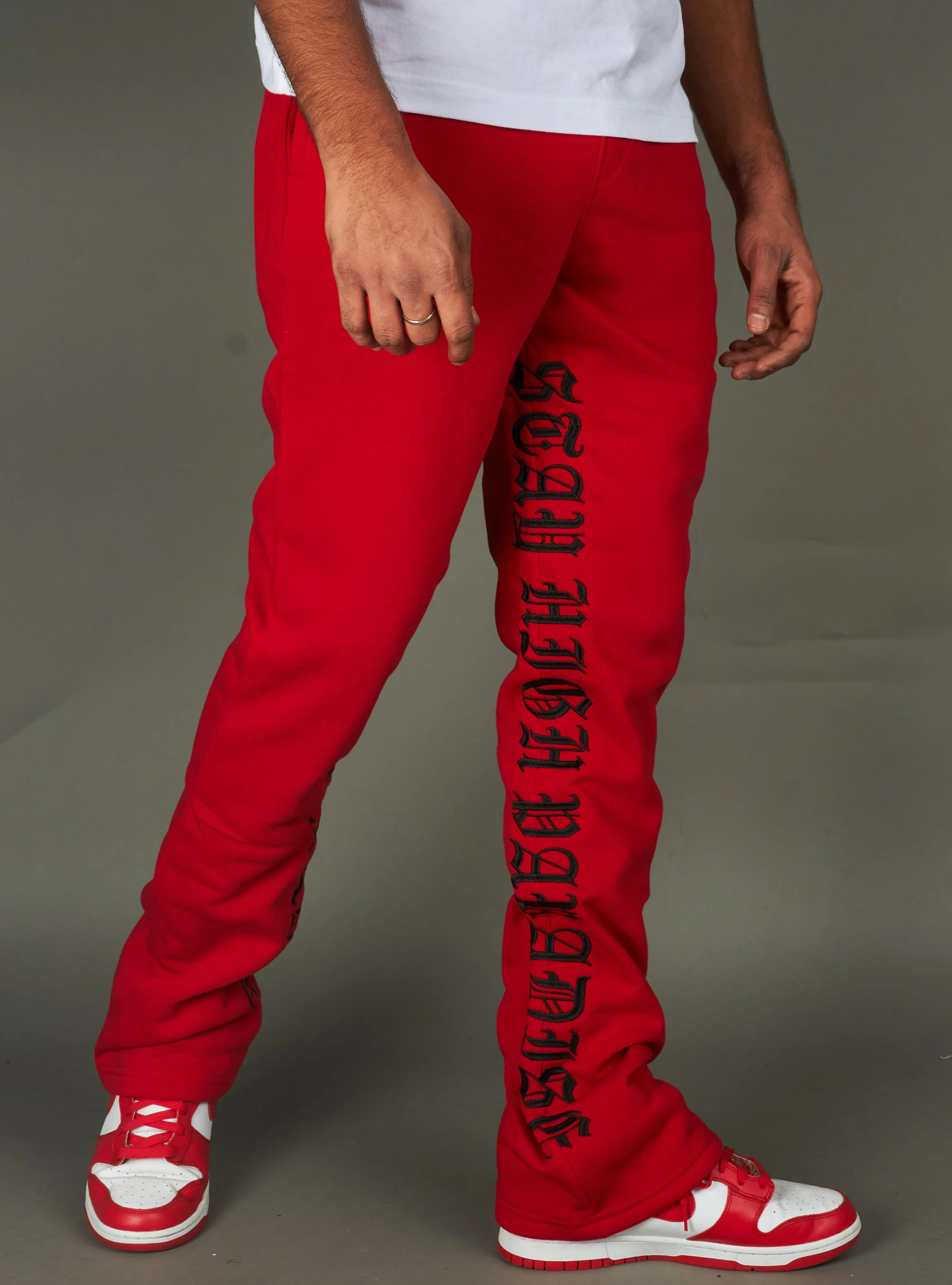 Rebel Minds Sweatpants - Stay High FLC - Red - 100-491