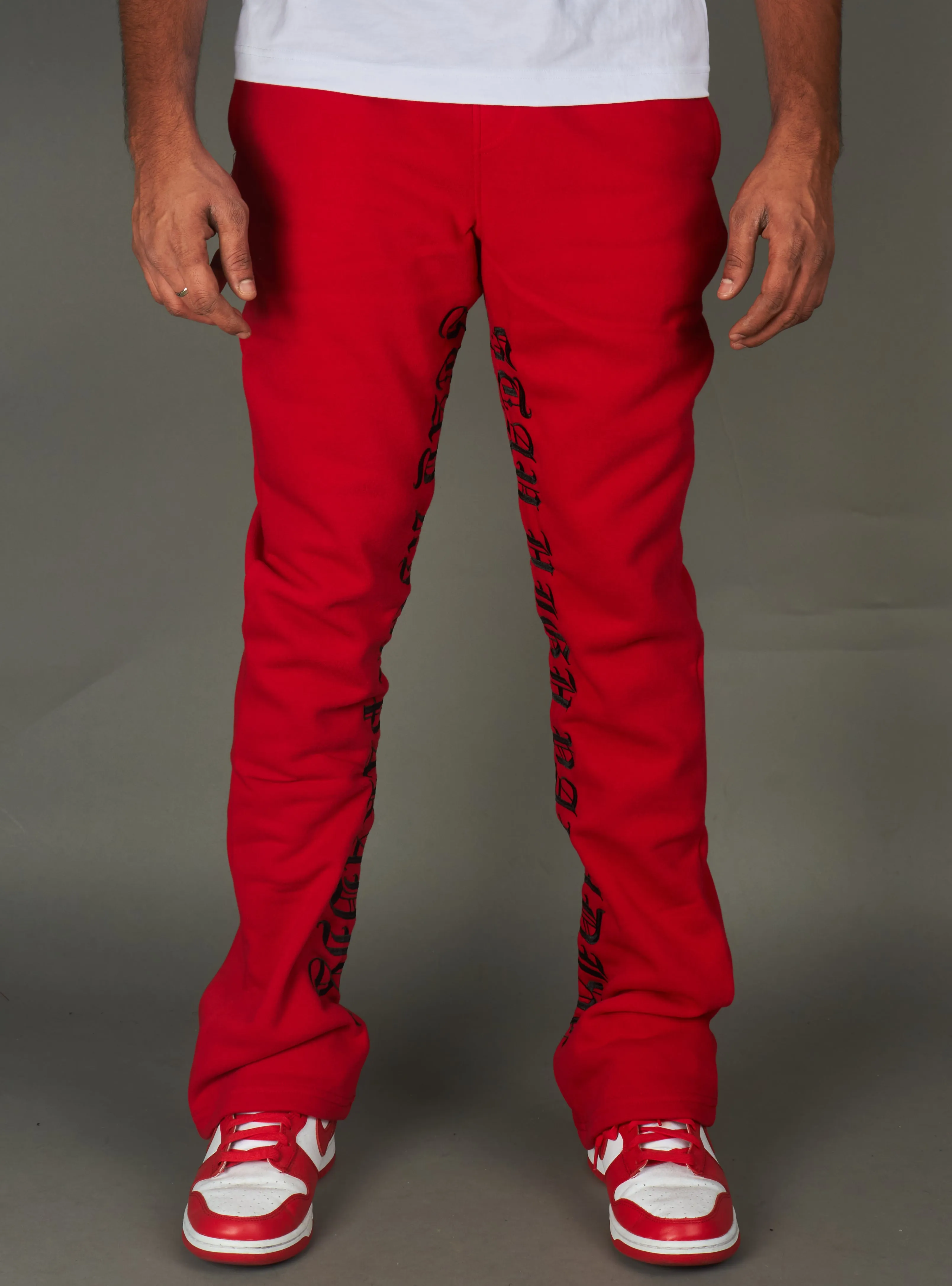 Rebel Minds Sweatpants - Stay High FLC - Red - 100-491