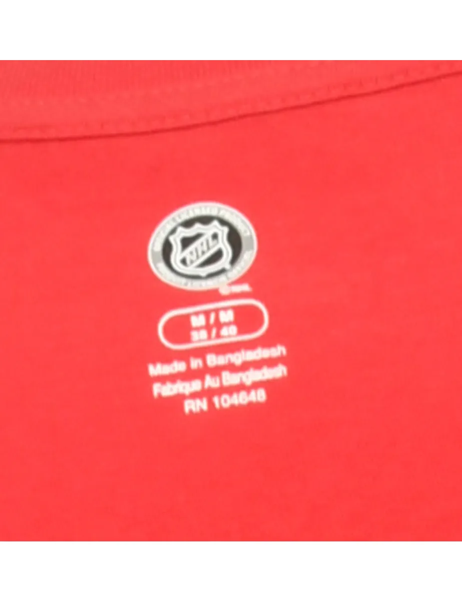 Red Ice Hockey Montreal Printed T-shirt - M