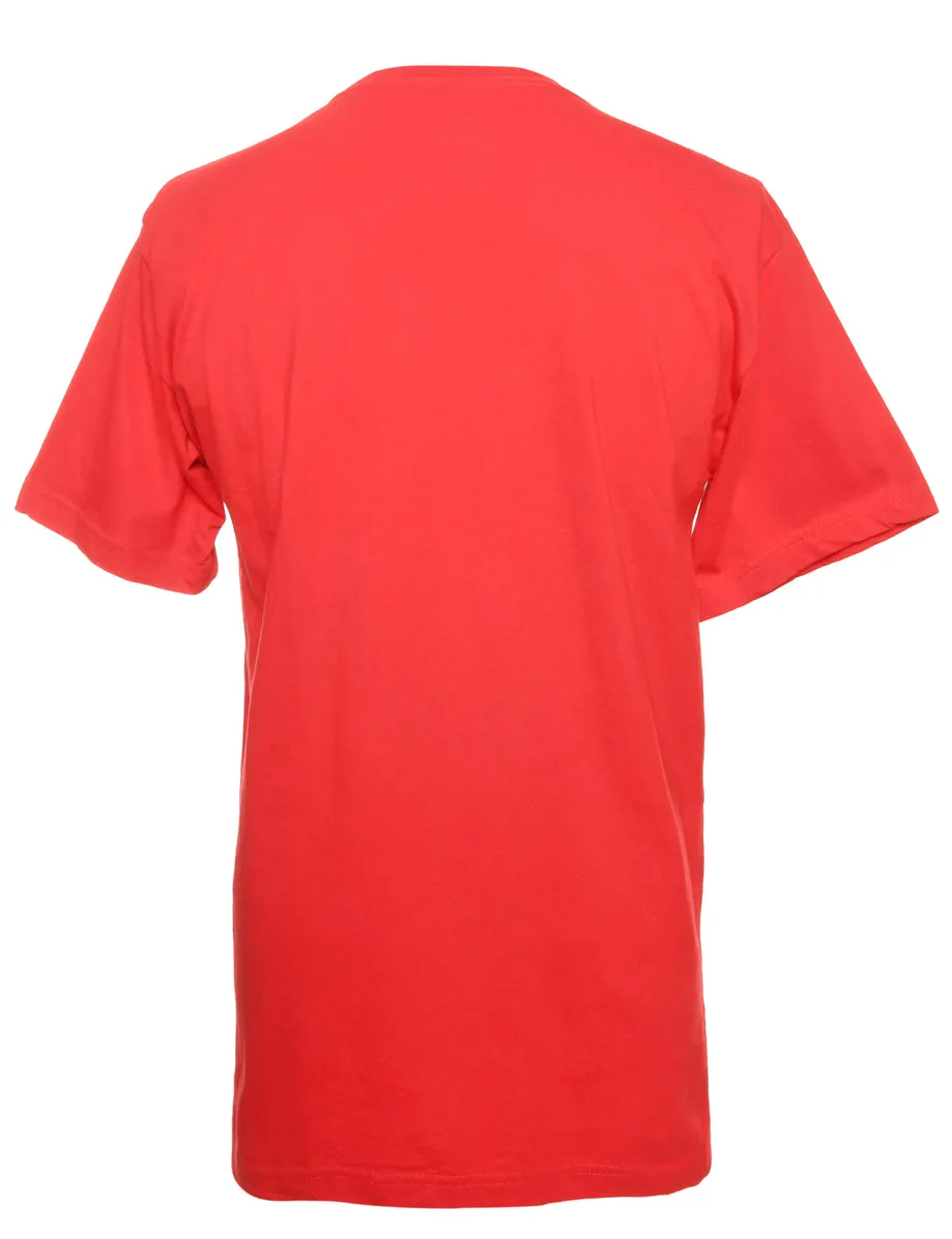 Red Ice Hockey Montreal Printed T-shirt - M