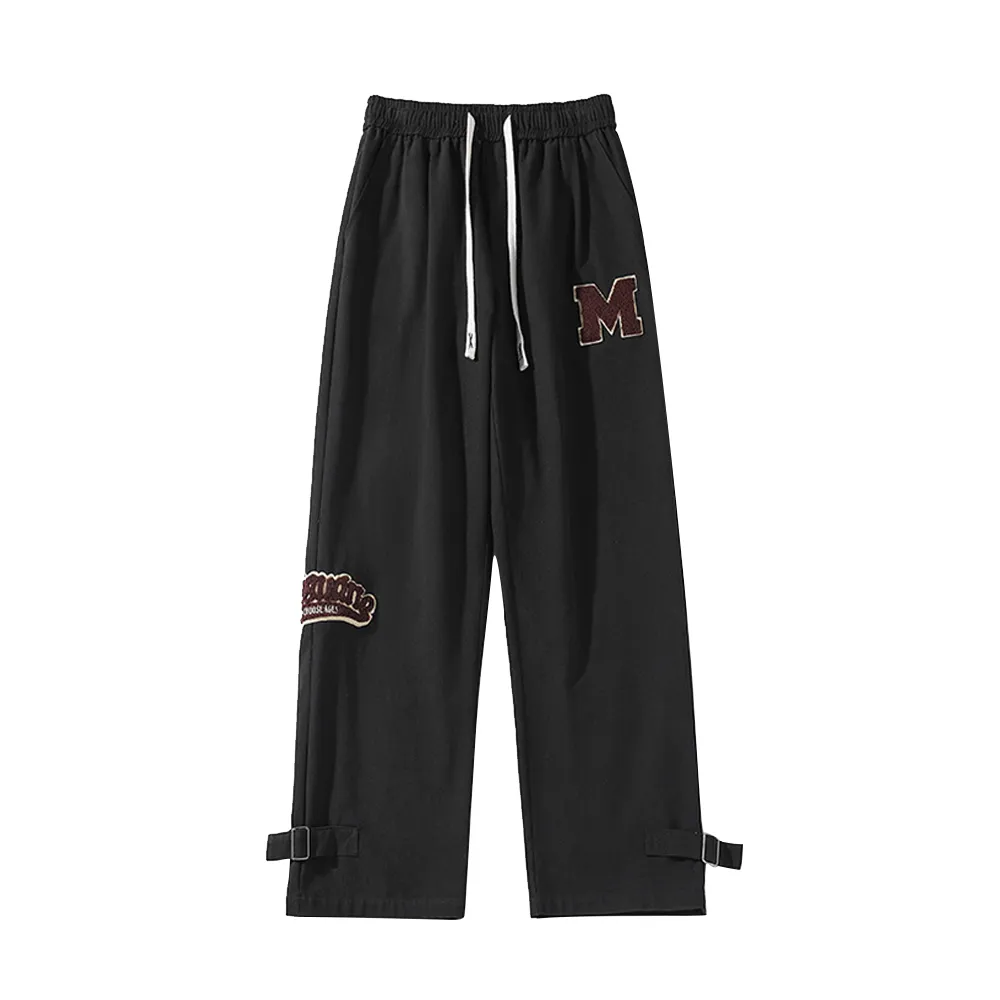 Retro Hiphop Loose Wide Leg Straight Sweatpants
