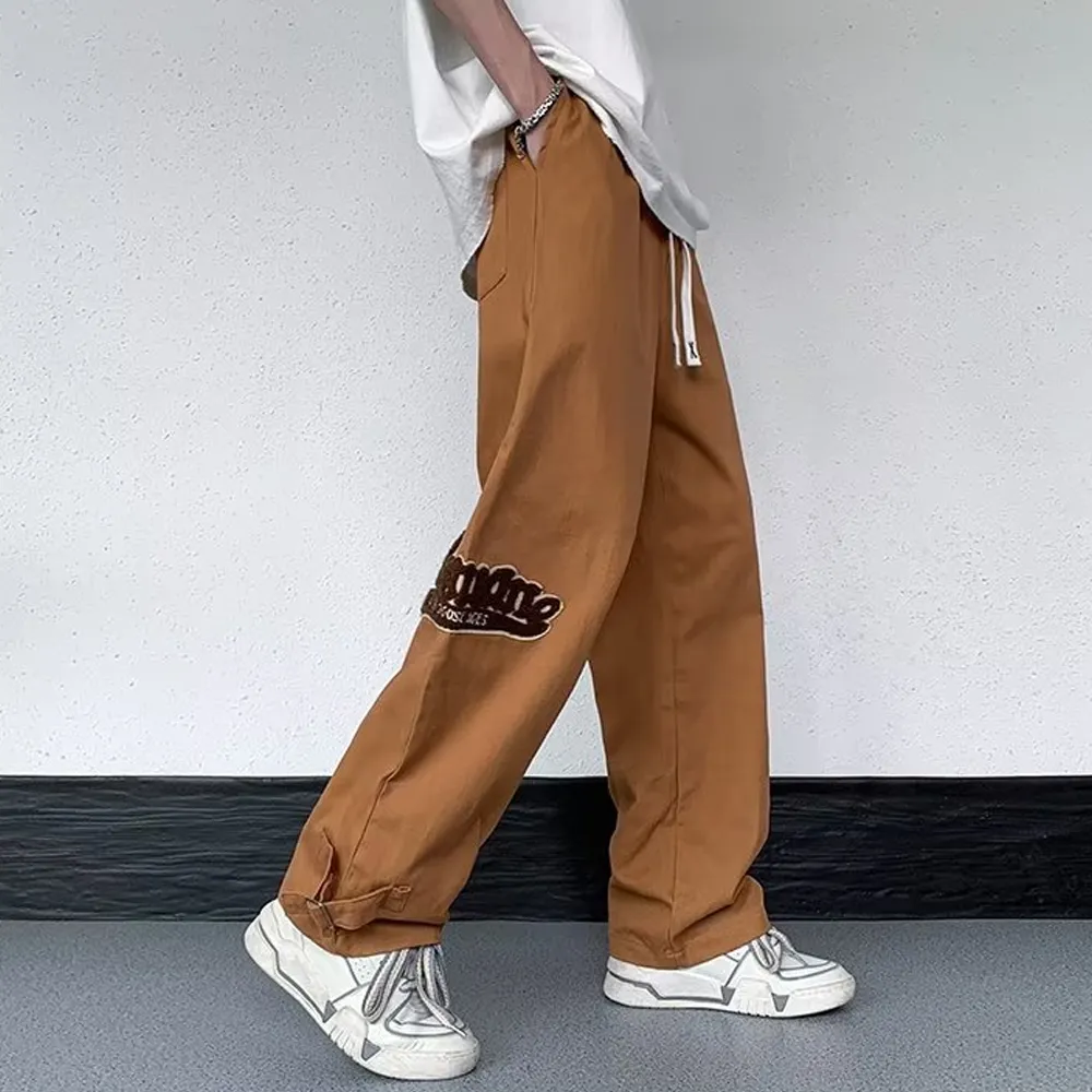 Retro Hiphop Loose Wide Leg Straight Sweatpants