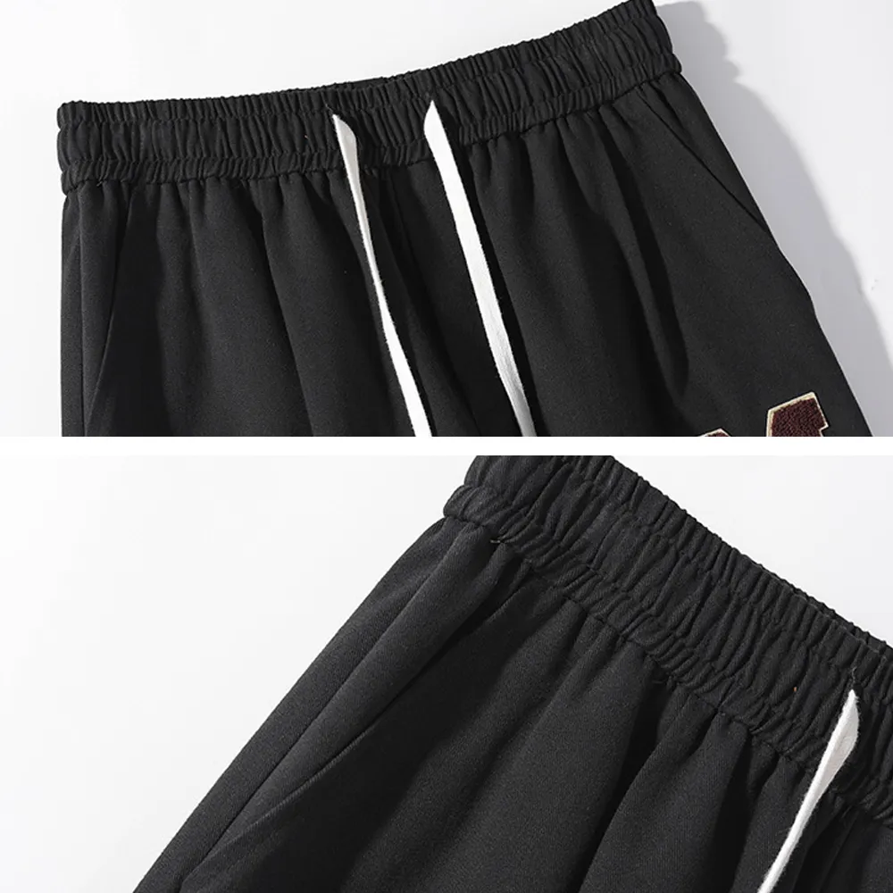 Retro Hiphop Loose Wide Leg Straight Sweatpants