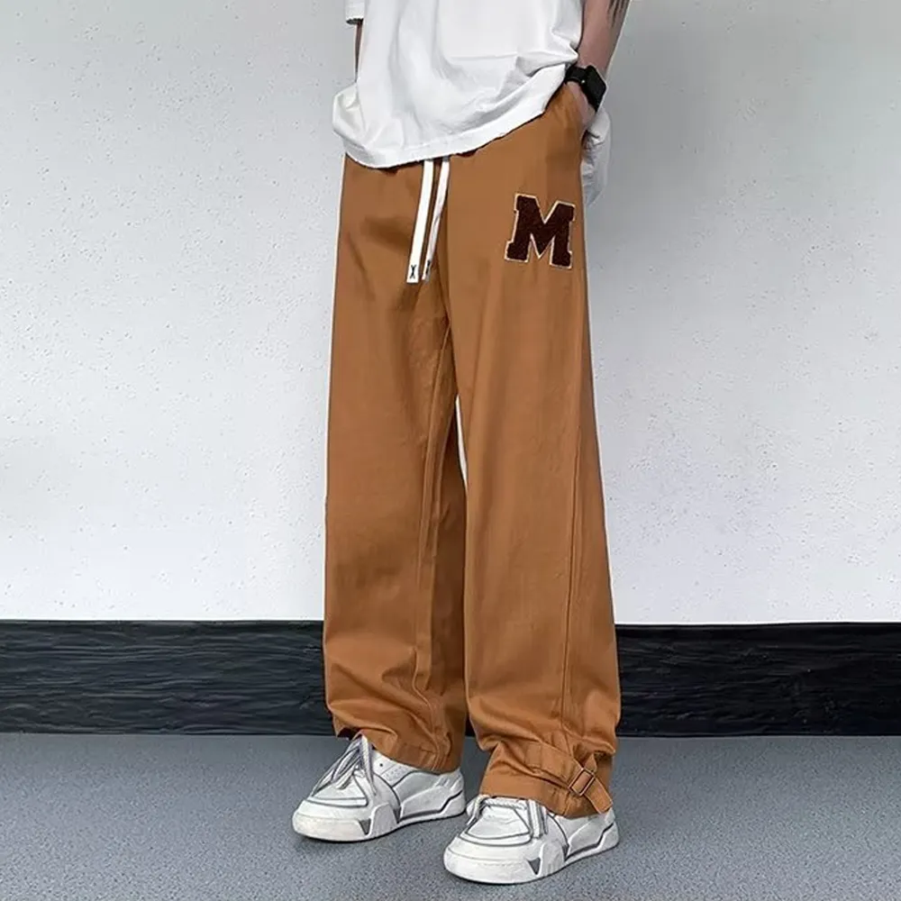 Retro Hiphop Loose Wide Leg Straight Sweatpants