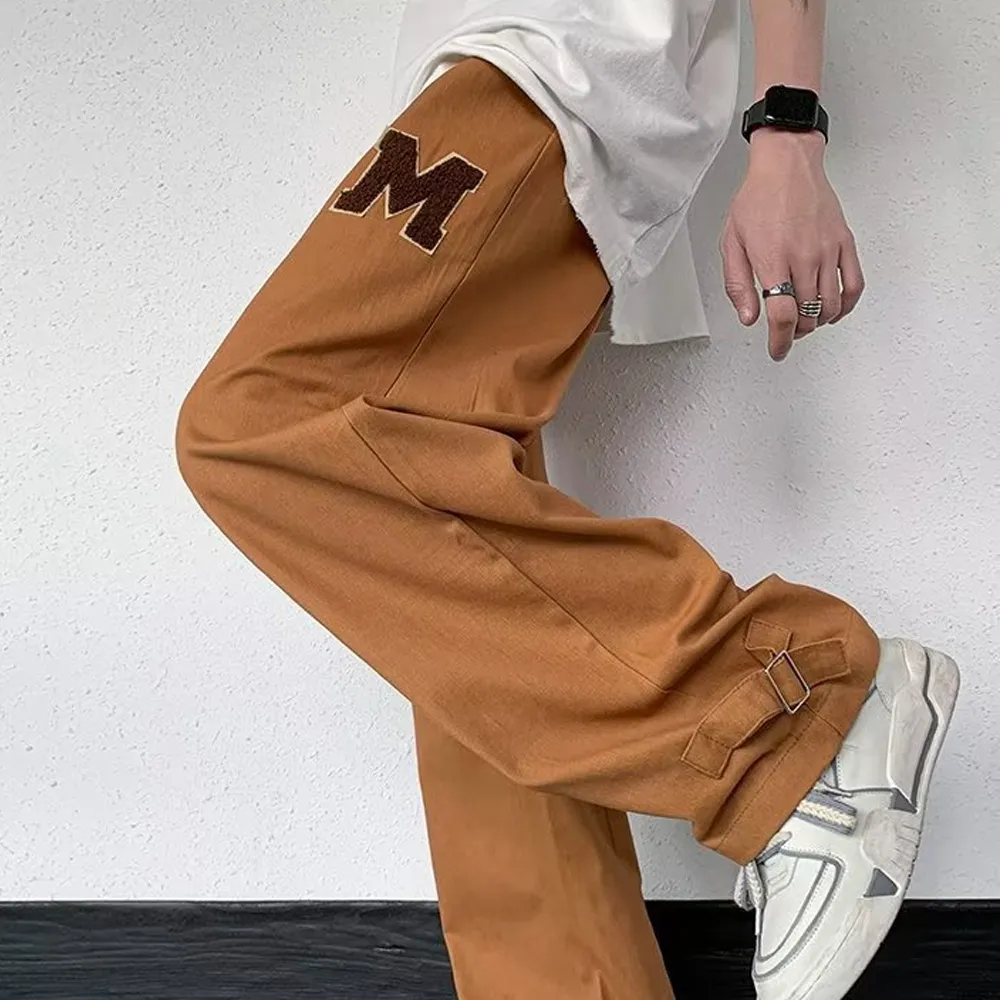 Retro Hiphop Loose Wide Leg Straight Sweatpants