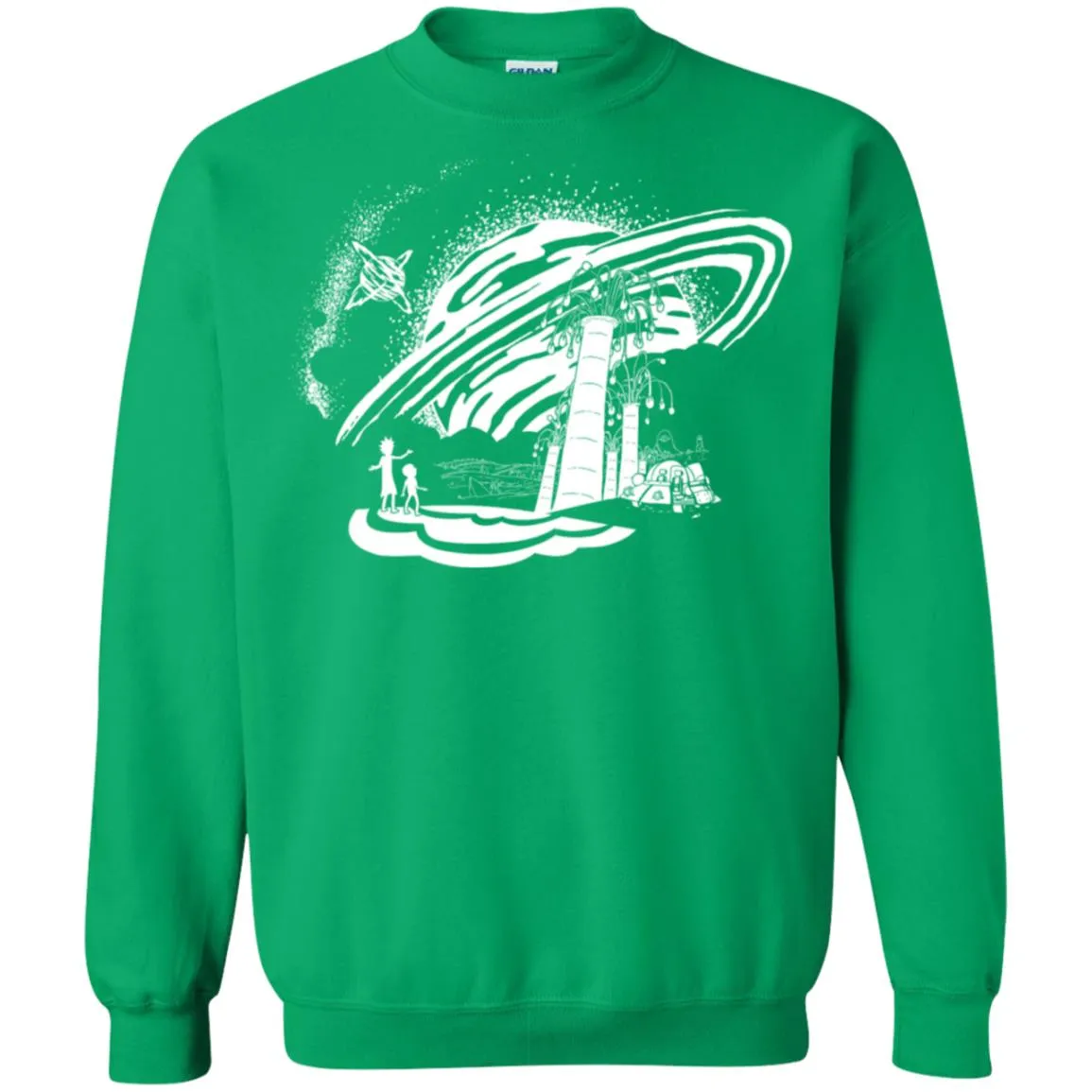 Rick And Morty Dimension 35-c Black And White Unisex Crewneck Pullover Sweatshirt