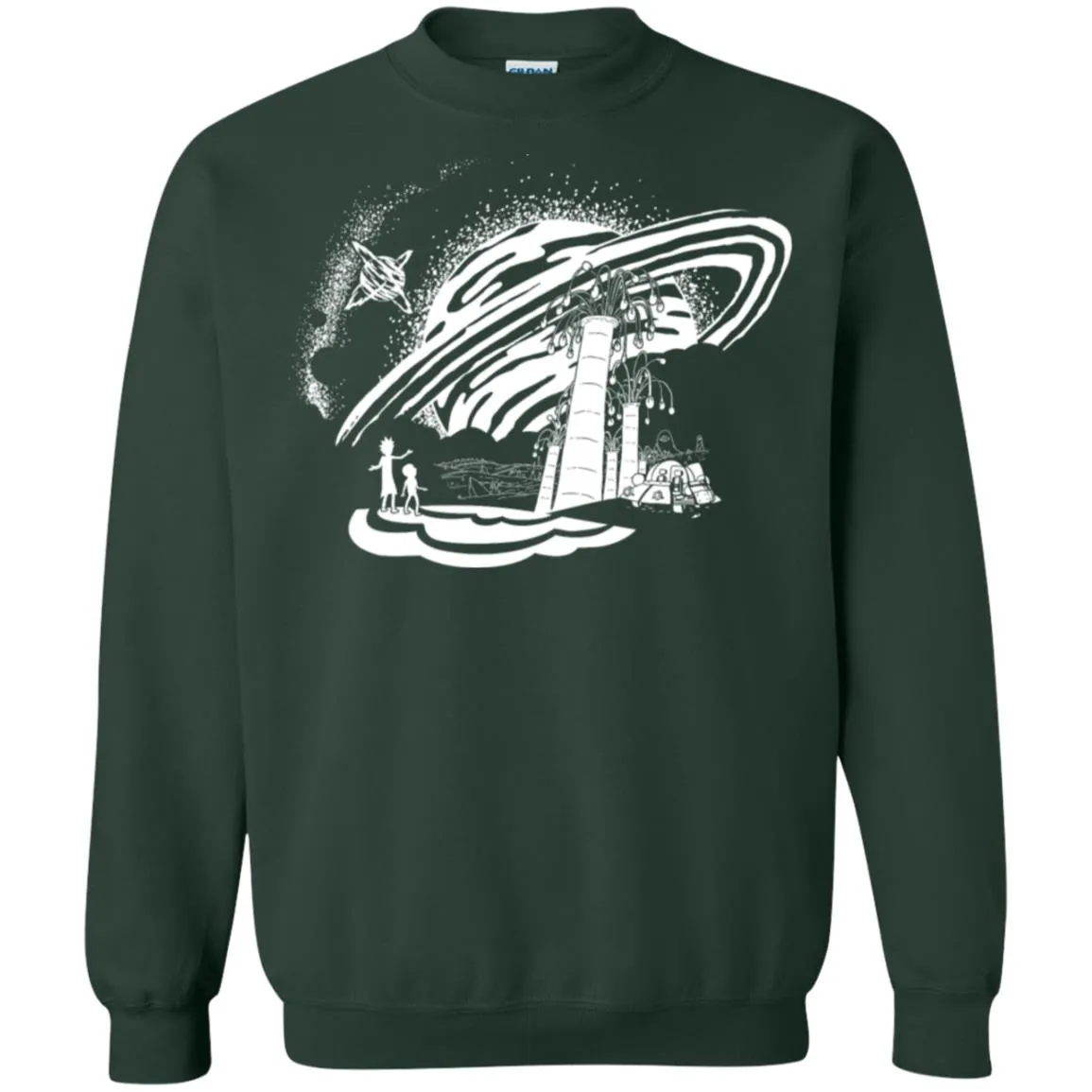 Rick And Morty Dimension 35-c Black And White Unisex Crewneck Pullover Sweatshirt