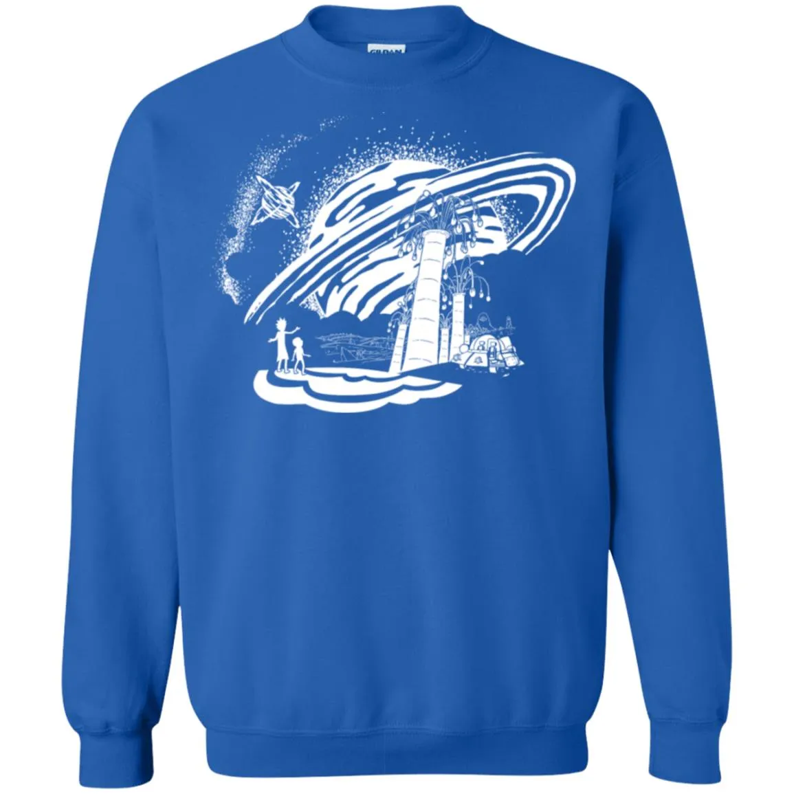 Rick And Morty Dimension 35-c Black And White Unisex Crewneck Pullover Sweatshirt