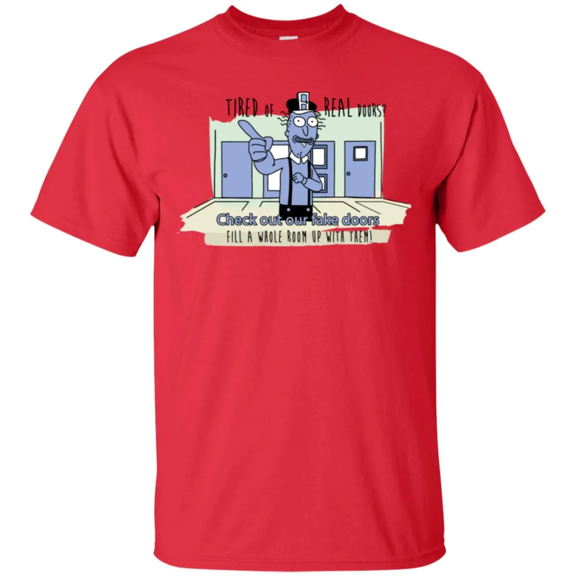 Rick And Morty - Fake Doors Room Men T-Shirt
