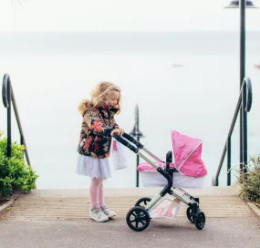 Roma Stephanie Single Dolls Pram - Sparkle 3  years 78cm