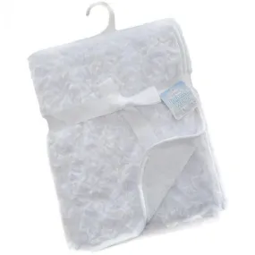 Rose fur Blanket-White