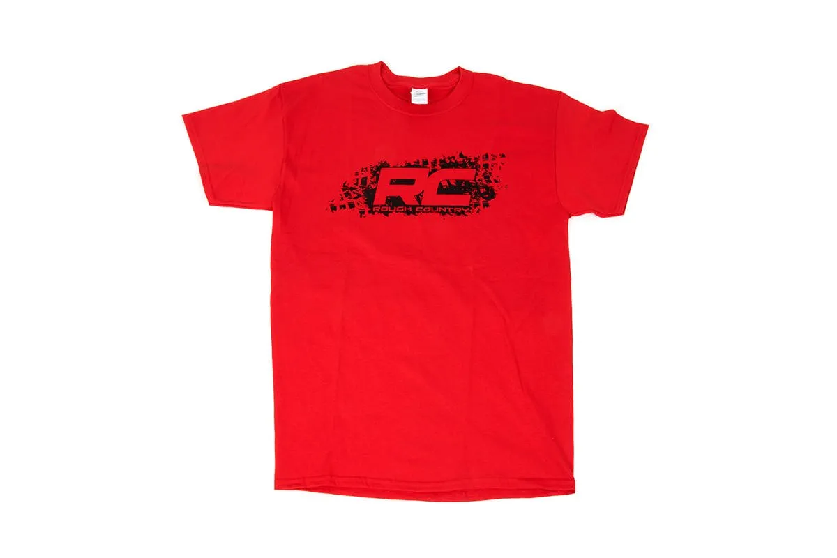 Rough Country T-Shirt - Rough Country Tread - Red - Size 2XL