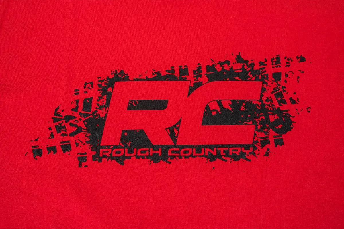 Rough Country T-Shirt - Rough Country Tread - Red - Size 2XL