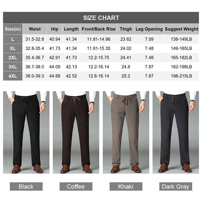 ⏳Save 55% Today🔥Men's Thickened Elastic Waist Corduroy Pants👖