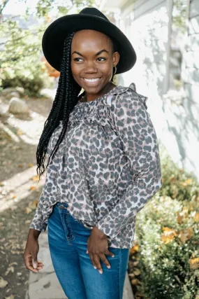 Serena Leopard Print Top - Final Sale
