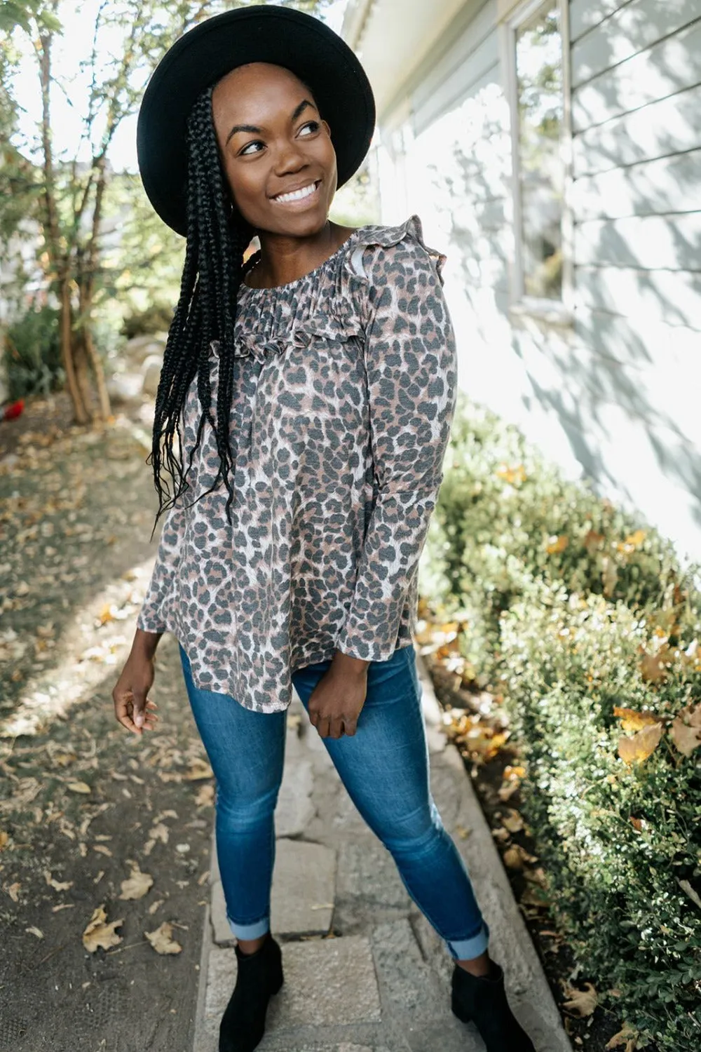 Serena Leopard Print Top - Final Sale