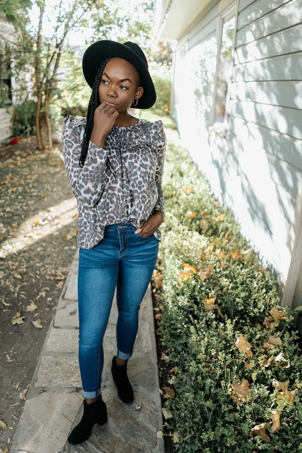 Serena Leopard Print Top - Final Sale