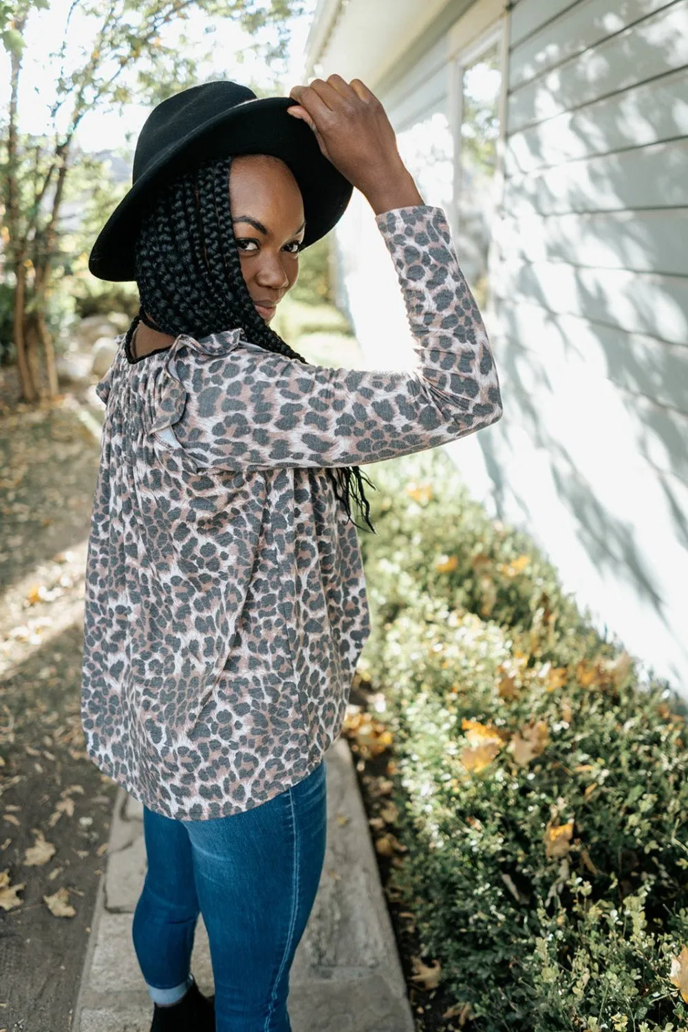 Serena Leopard Print Top - Final Sale