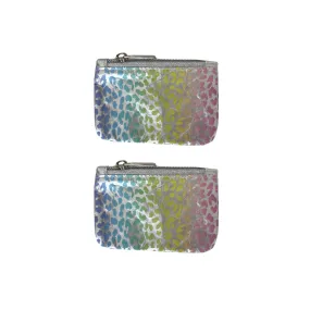 Set of Two Gift Card Packs - Ombre Rainbow Leopard Print