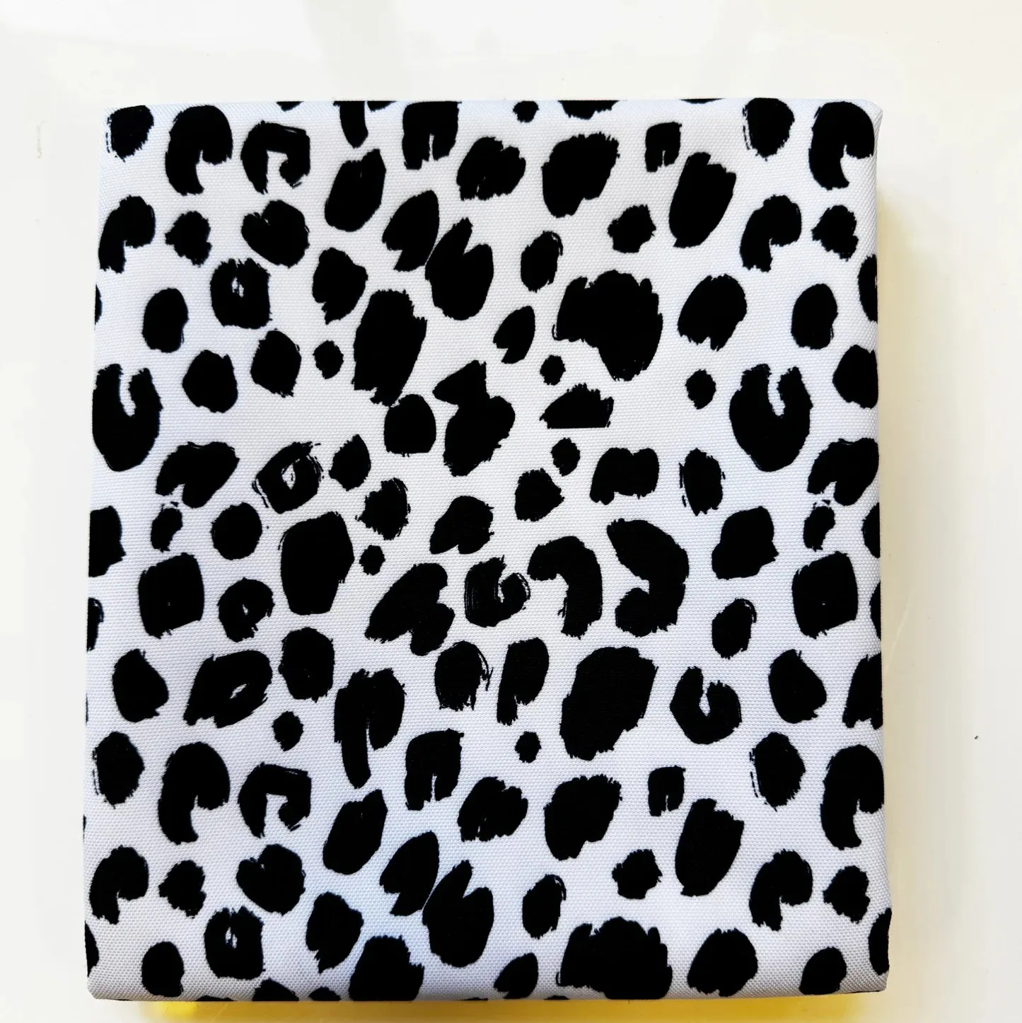 sewhungryhippie - Water Resistant Canvas in Black & White Leopard
