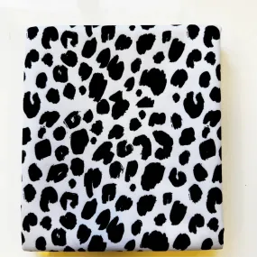 sewhungryhippie - Water Resistant Canvas in Black & White Leopard