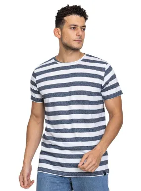 Sh.M.Blue Striped Round T-shirt