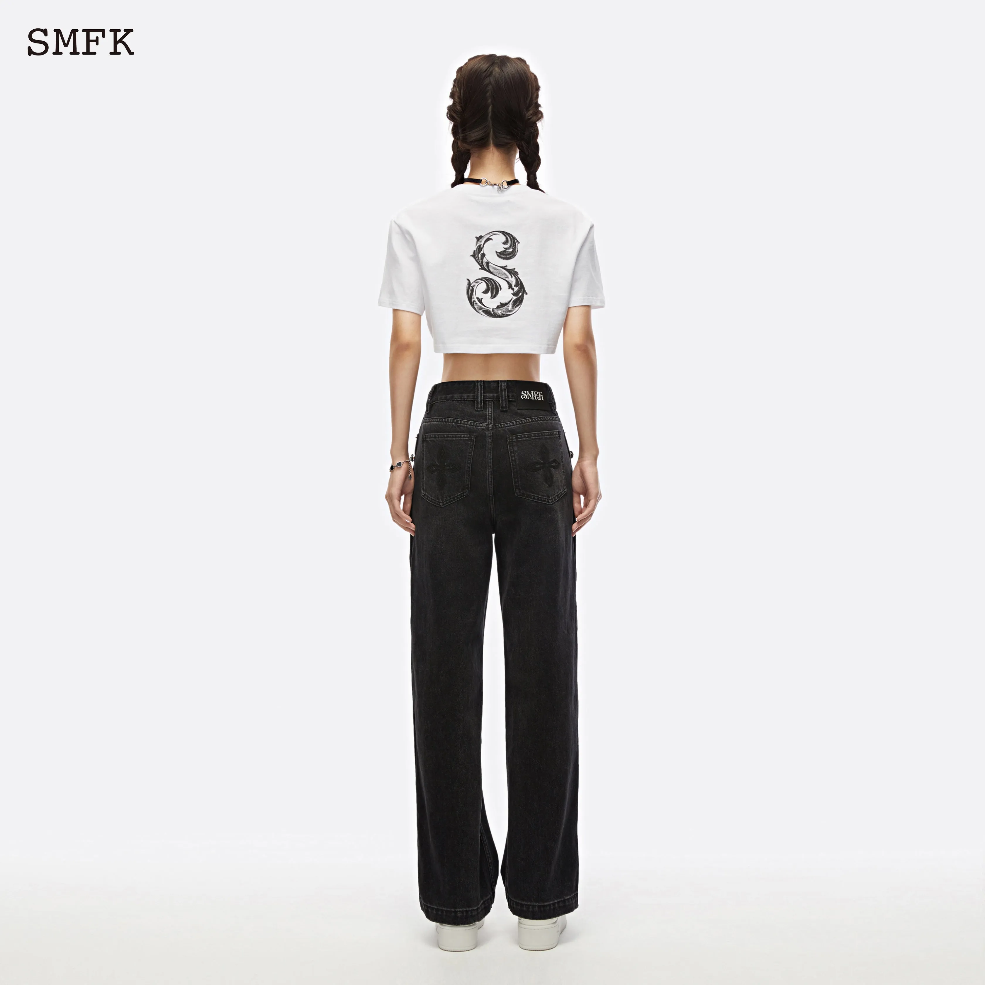 Skateboard Deconstructed Jeans Black
