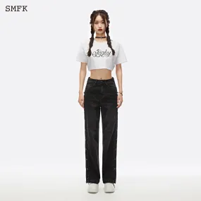Skateboard Deconstructed Jeans Black