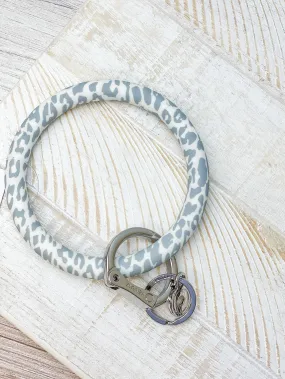 Snow Leopard O-Venture Silicone Key Ring