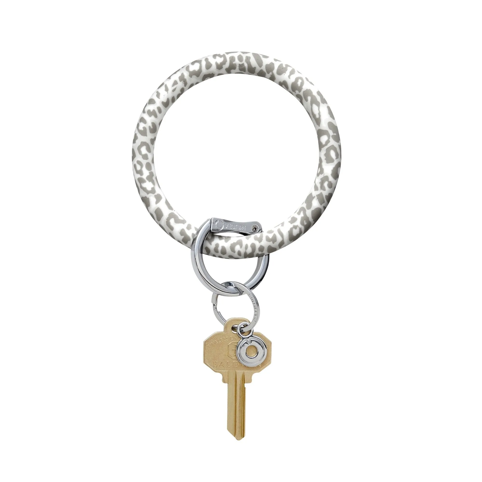 Snow Leopard O-Venture Silicone Key Ring