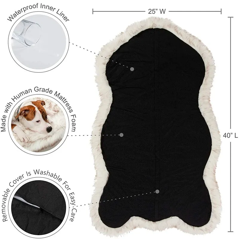 Soft Cozy Thick Faux Fur Pet Dog  Sleeping Mat