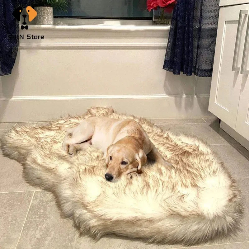 Soft Cozy Thick Faux Fur Pet Dog  Sleeping Mat