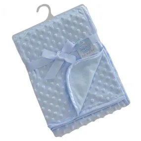 Soft Touch Popcorn Blanket-Blue