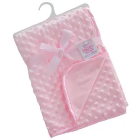 Soft Touch Popcorn Blanket-Pink