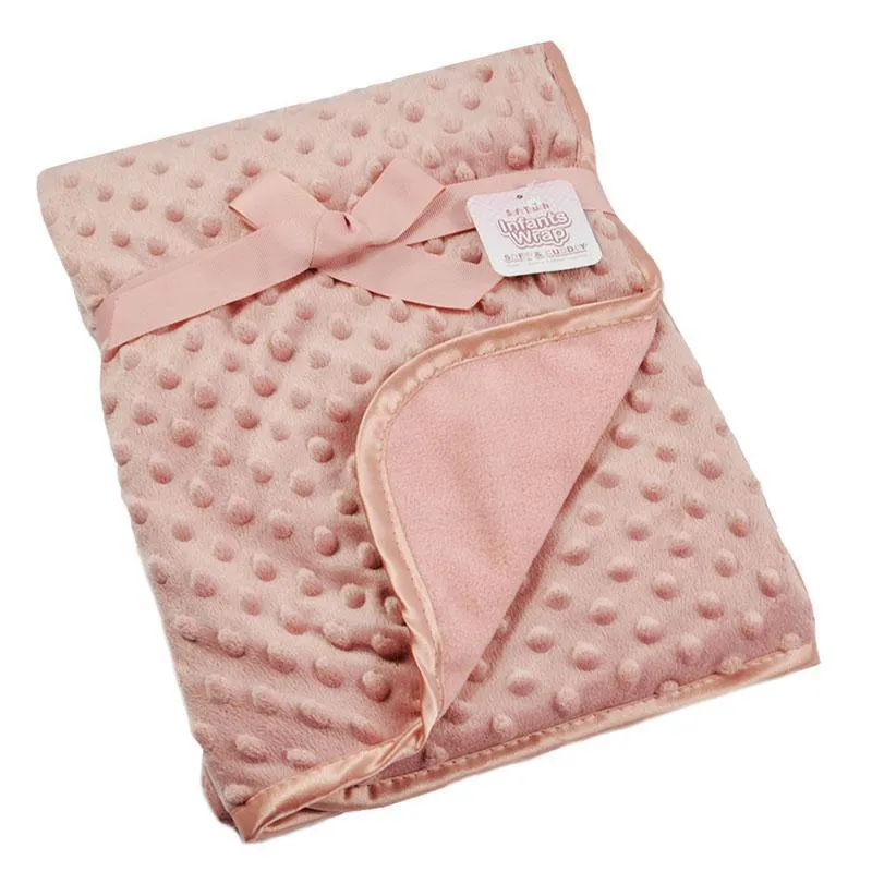 Soft Touch Popcorn Blanket_ Rose Gold