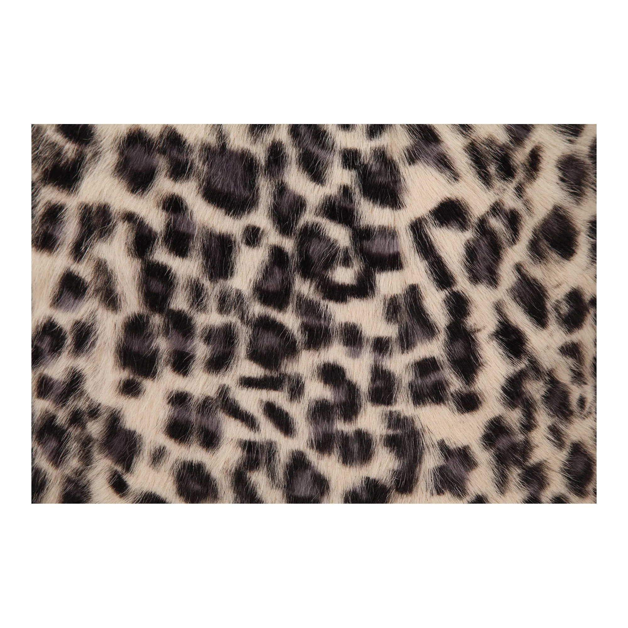 Spotted Goat Fur Pillow Blue Leopard