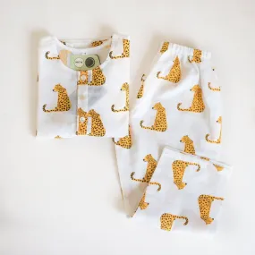 Spotty Leopard- Unisex Kids Cotton Nightwear