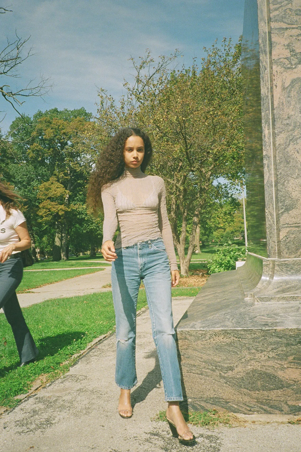 Stone Ross Mesh Top