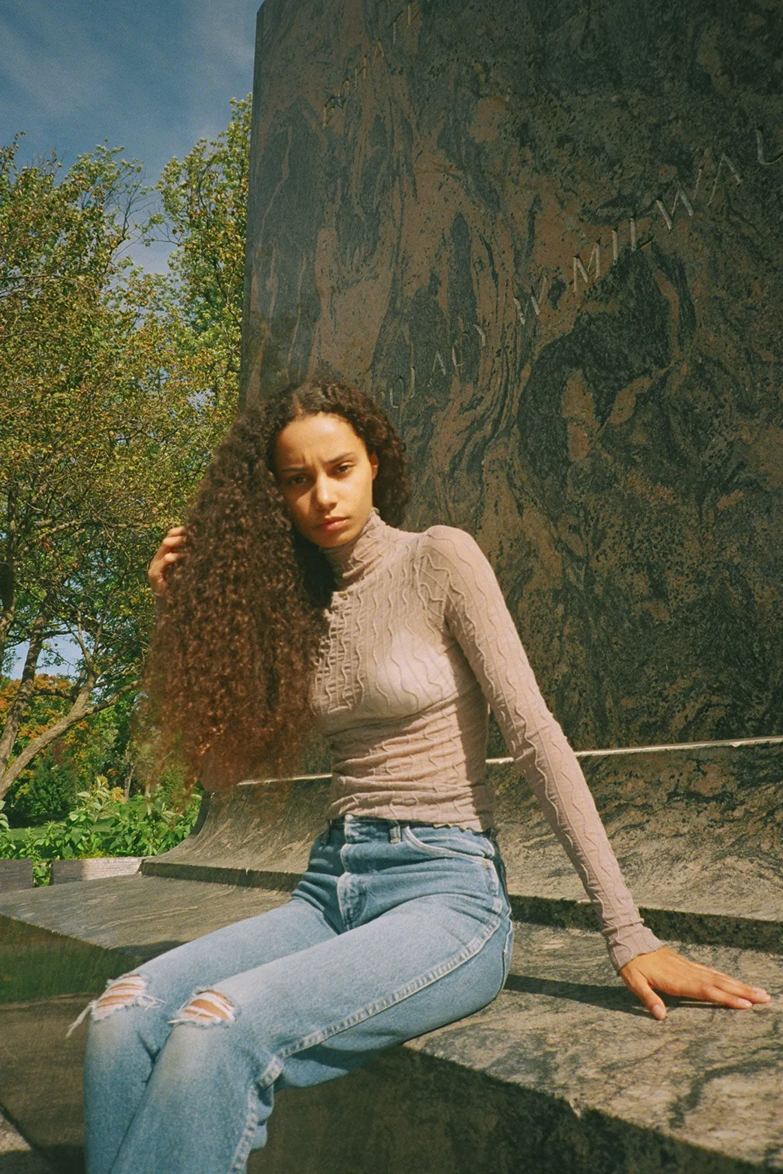 Stone Ross Mesh Top