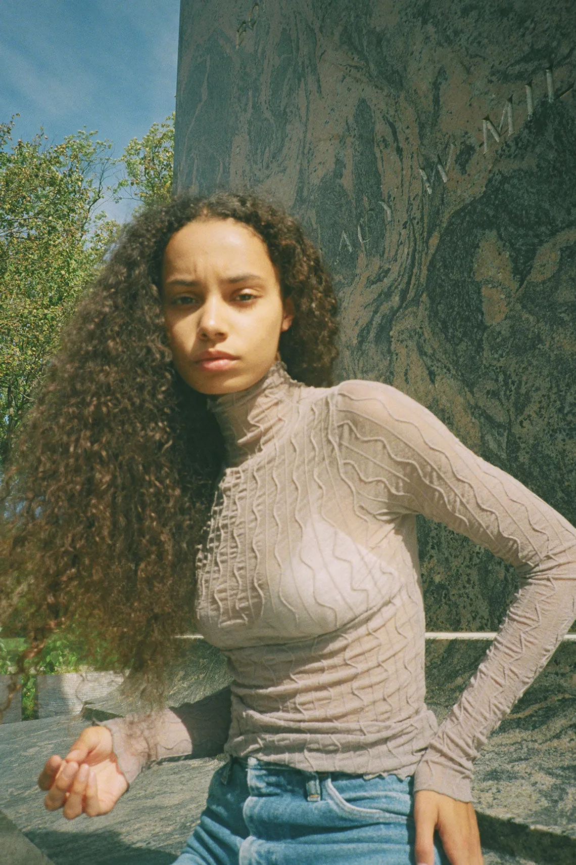 Stone Ross Mesh Top