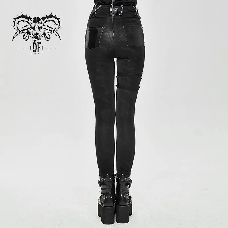 'Styrene' Asymmetric Punk Pants